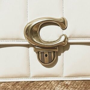 COACH QUILTED CHALK STUDIO BAG
